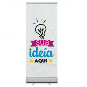 Banner Rollup Lona Brilho com Impressão Digital UV 60x200    