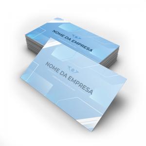 Cartão de Visita Simples - Frente e Verso - Impressão Rápida Supremo 300g 8,8x4,8 4x4 Laminação Corte Reto 