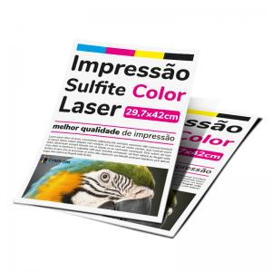 Impressão Laser Papel Sulfite A3 - Colorido Sulfite 29,7x42    