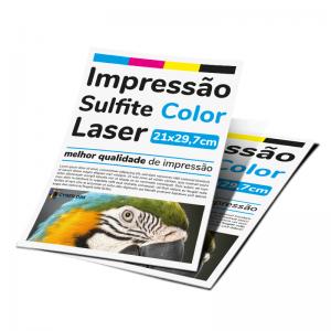 Impressão Laser Papel Sulfite A4 - Colorido Sulfite 21x29,7    