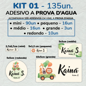 KIT VOLTA AS AULAS - 130 ADESIVOS PLÁSTICOS Vinilico  4x0 Plástico Corte Personalizado 